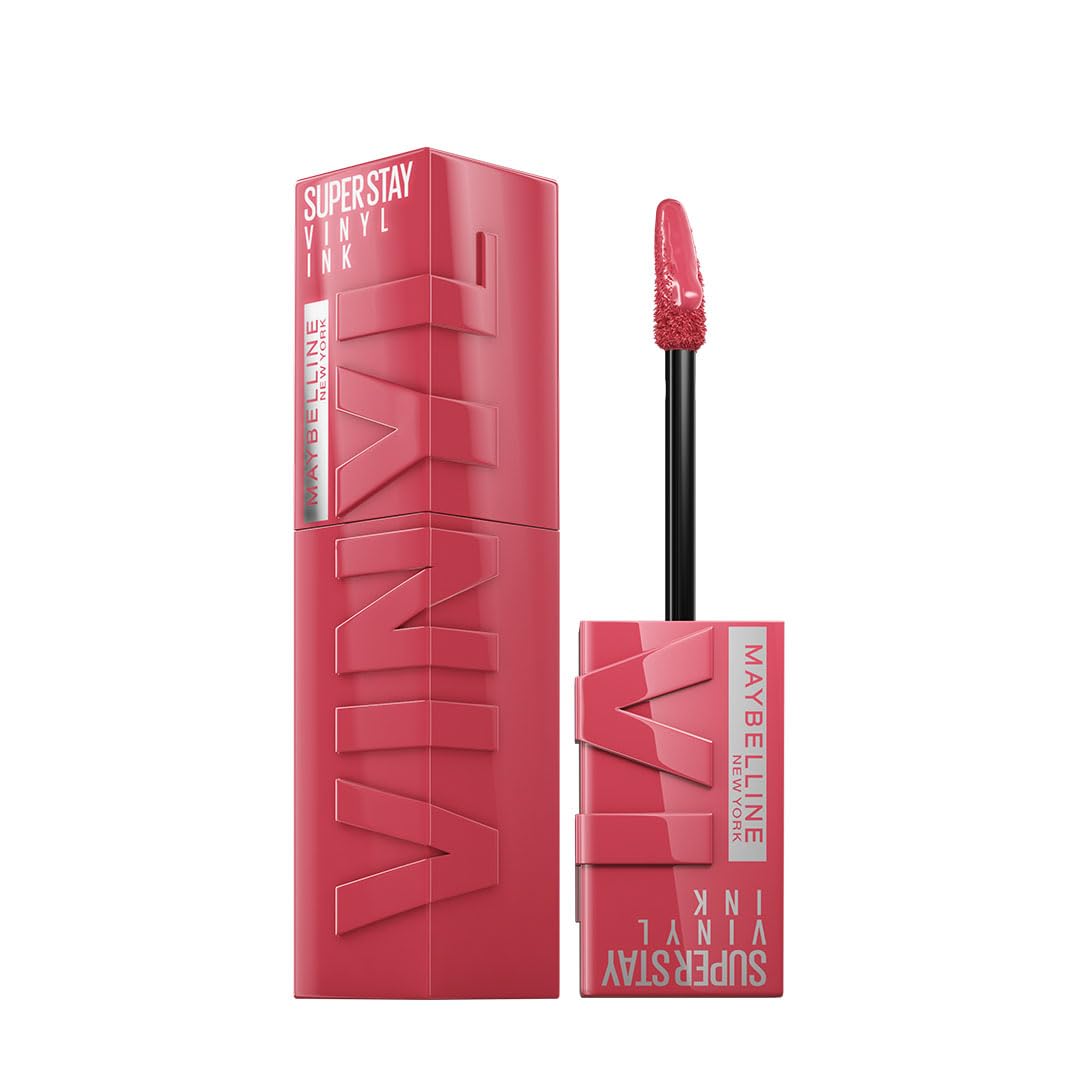 

Maybelline Glossy Super Stay Vinyl Ink Liquid Lip Color 4.2Ml Sultry High Shine Longwear Lipstick For Vibrant Lips