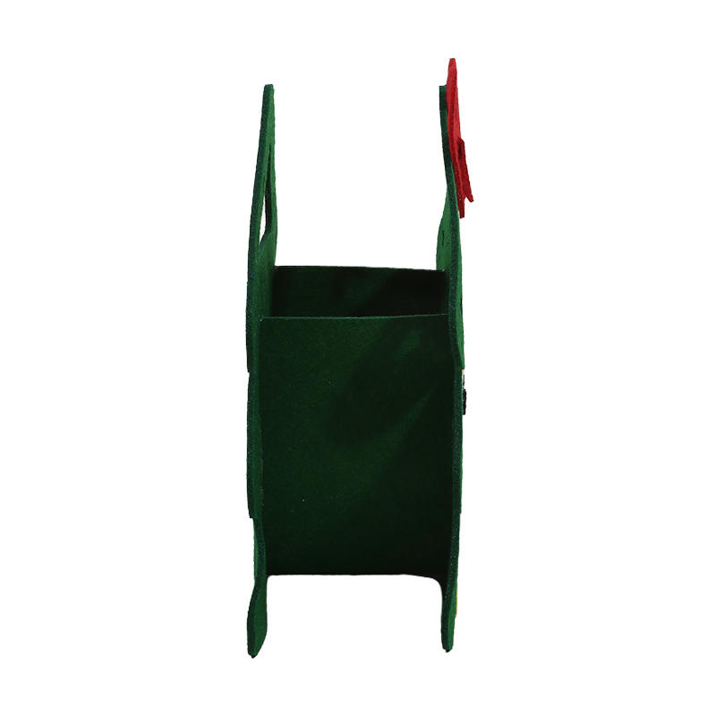 Cute Christmas Tree Treat Pouch Santa Claus Elk Gifts Bag Portable Decoration Felt Cloth Candy Handbag