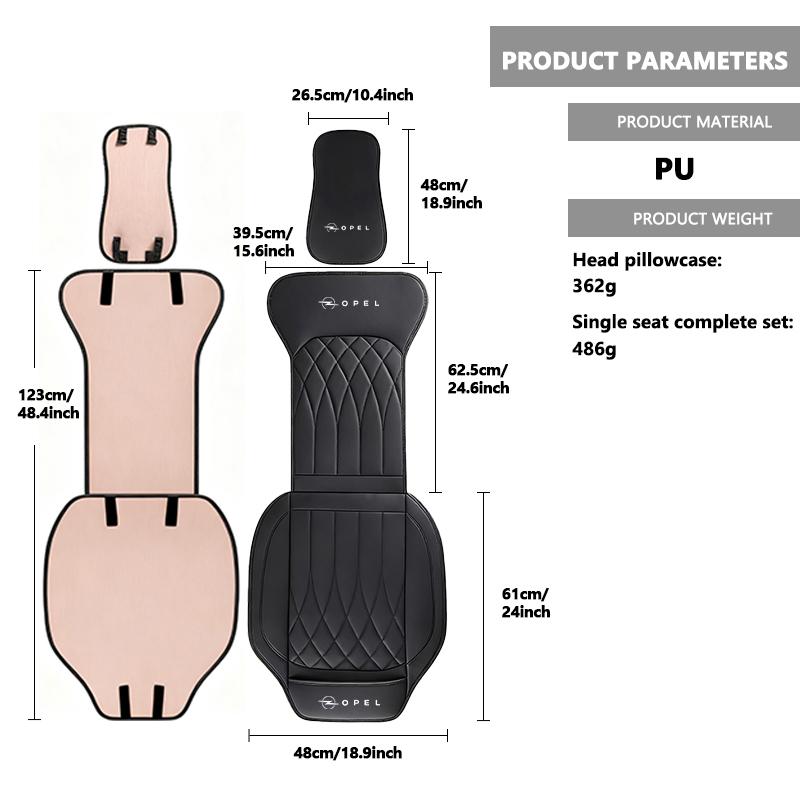 Car Front Seat Breathable Comfortable Cover Cushion Accessories For Opel Astra G H J K F Corsa D Zafira B Insignia Mokka Regal