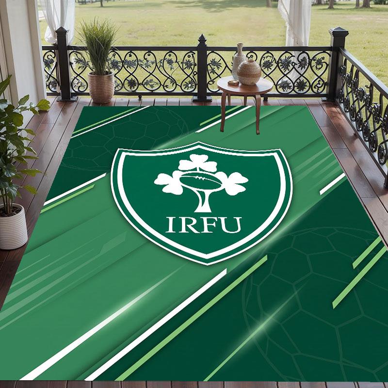 Soft Floor Carpet Ireland Rugby Pattern Area Rug Decorative Mat For Home Room Decoration