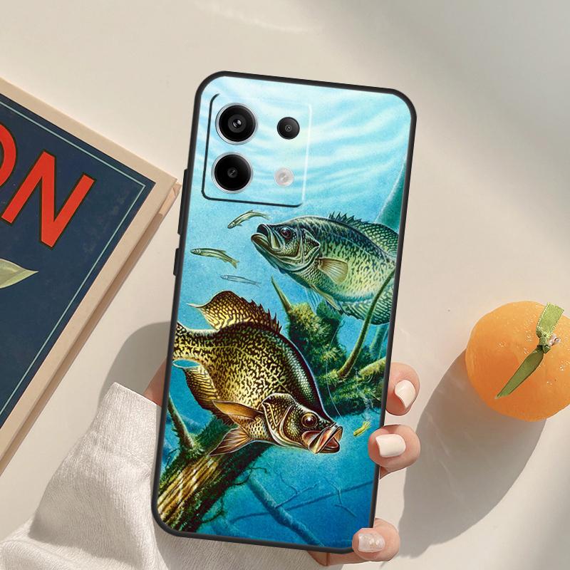 Art Fishing Lure Funda For Xiaomi Redmi Note 14 13 Pro 9 10 11 12 9S 10S 11S 12S Redmi 13C 10C 12C 14C Case