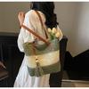 Large capacity bag women's new hand-woven straw bag commuter shoulder seaside vacation beach bag