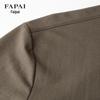 FAPAI Men's Summer Linen Blend Stand Collar Shirt