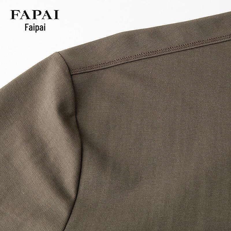 FAPAI Men's Summer Linen Blend Stand Collar Shirt