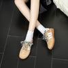 Brown German Training Shoes Women's Autumn Classic Retro Flat-bottomed Color Matching Forrest Gump Shoes Versatile Soft-soled Casual Sports Litt