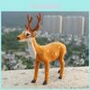Christmas Deer Decor Figurine With Plastic Material For Holiday Window Display And Storefront Setup