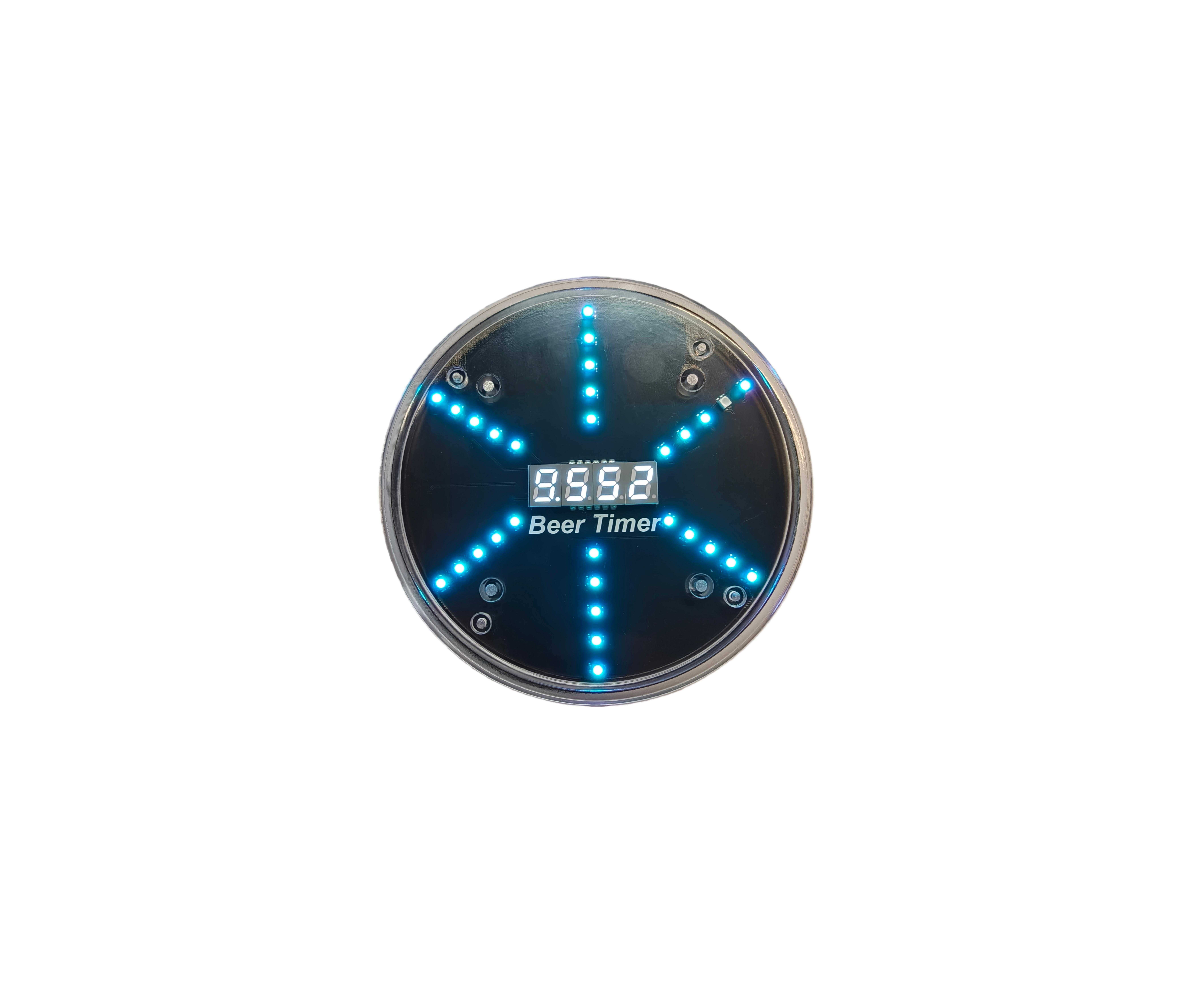 Rechargeable LED Drink Timer Game Equipment for Bar Table Party Challenge Competition чёрный