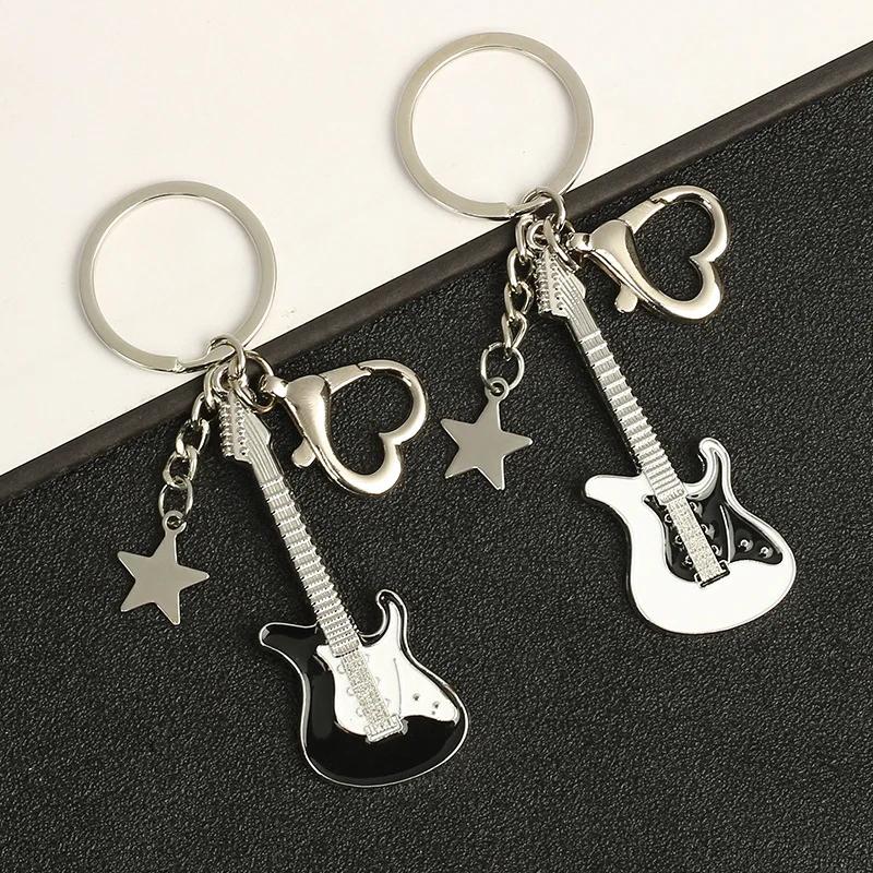 Cartoon Cat And Fish Keychains Polished Stainless Steel Animal Cat Pendant Children's Funny Keychains