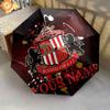 1 PC Automatic Folding Umbrella - Sunderland A.F Custom Name Pattern, Portable & Foldable Design with 8 Ribs, Christmas Birthday Gifts