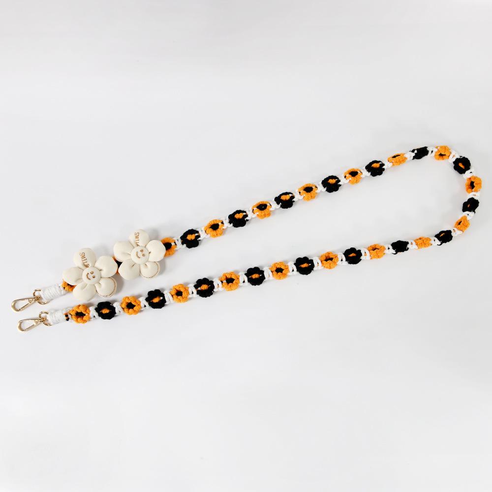 Bohemian Daisy Flower Woven Phone Lanyard - Colorful, Fashionable & Versatile