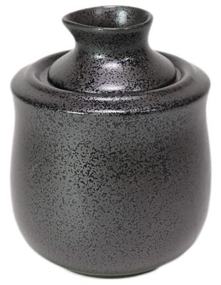 Black Crystal Sake Warmer (Small) [10 X 12cm, Holds Approximately 150cc, Made In Japan, Microwave and Dishwasher Safe]