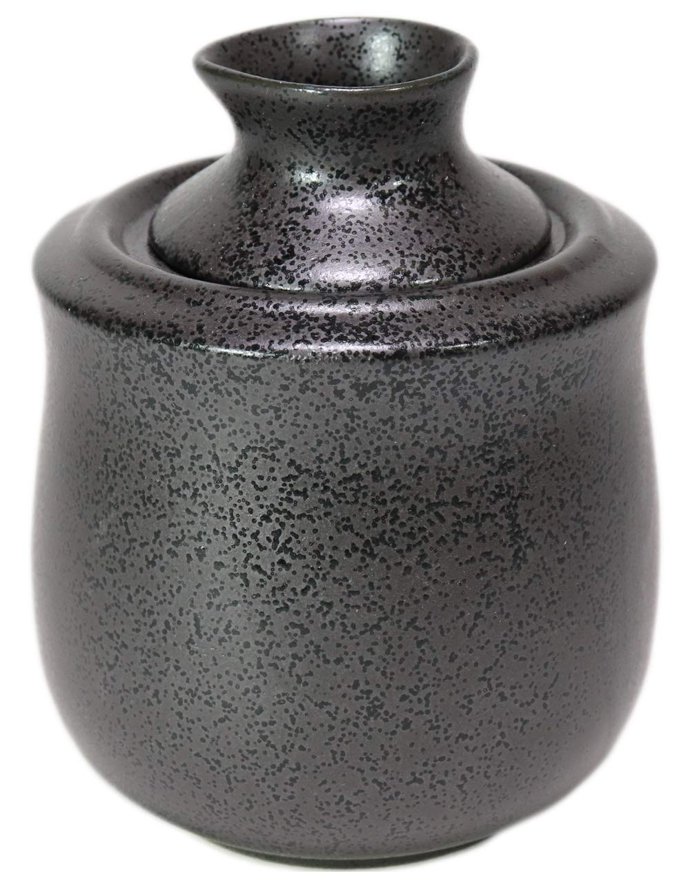 

Black Crystal Sake Warmer (Small) [10 x 12cm, holds approximately 150cc, made in Japan, microwave and dishwasher safe]