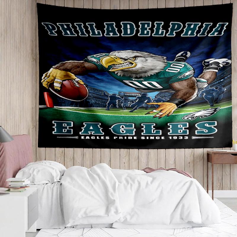 Philadelphia Eagles Tapestry Accessories Playroom Tapestry, for Bedroom,Livingroom, dormitory Room Wall Decor Fan Birthday Gifts