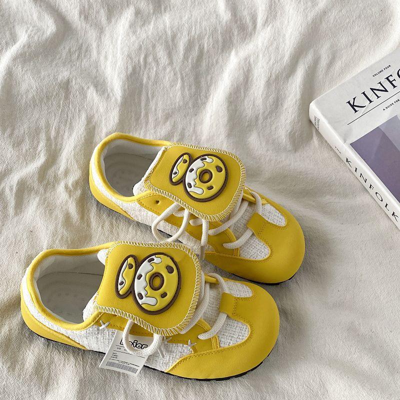 

Уродливо-милые балетки женские немецкие тренировочные туфли шикарные нишевые спортивные туфли-буханки студенческие пуфы 40 жёлтый