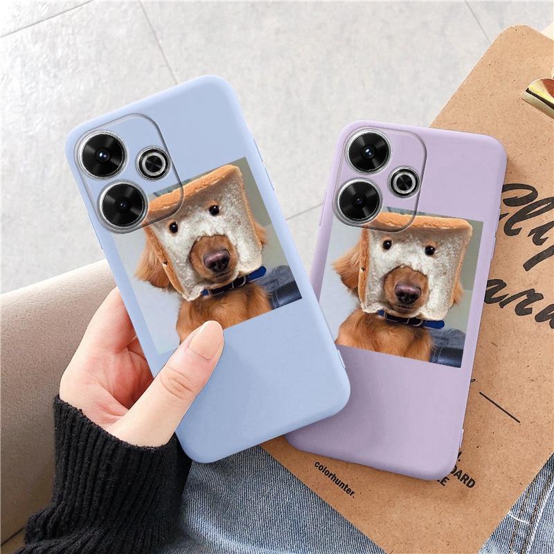 Funny Dog Soft Silicone Case For Redmi Note 13 Pro 13C 14 Poco C65 Samsung A55 M35 S24 Xiaomi iPhone Huawei Honor 200 Realme 9 Camera Shockproof Cover