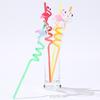 4PCS Flamingo Sipper Drink Straw PVC Soft Plastic Sipper Bar Birthday Party Restaurant Art Sipper