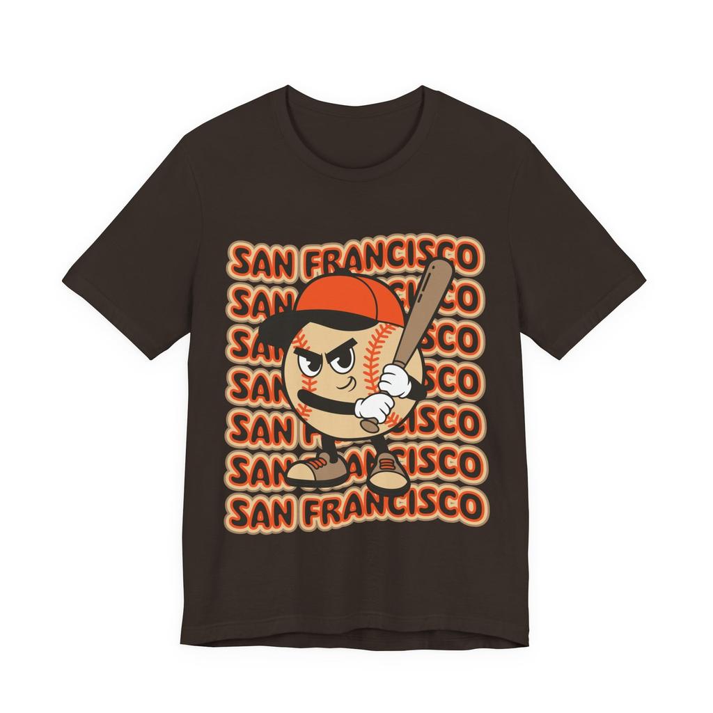 San Francisco Baseball T-Shirt Trendy Mascot Tee Retro Style