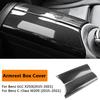 Carbon Fiber Armrest Box Protective Pad For Mercedes-Benz W205 W177 15-25 Central Console Cushion Cover Stickers Car Accessories