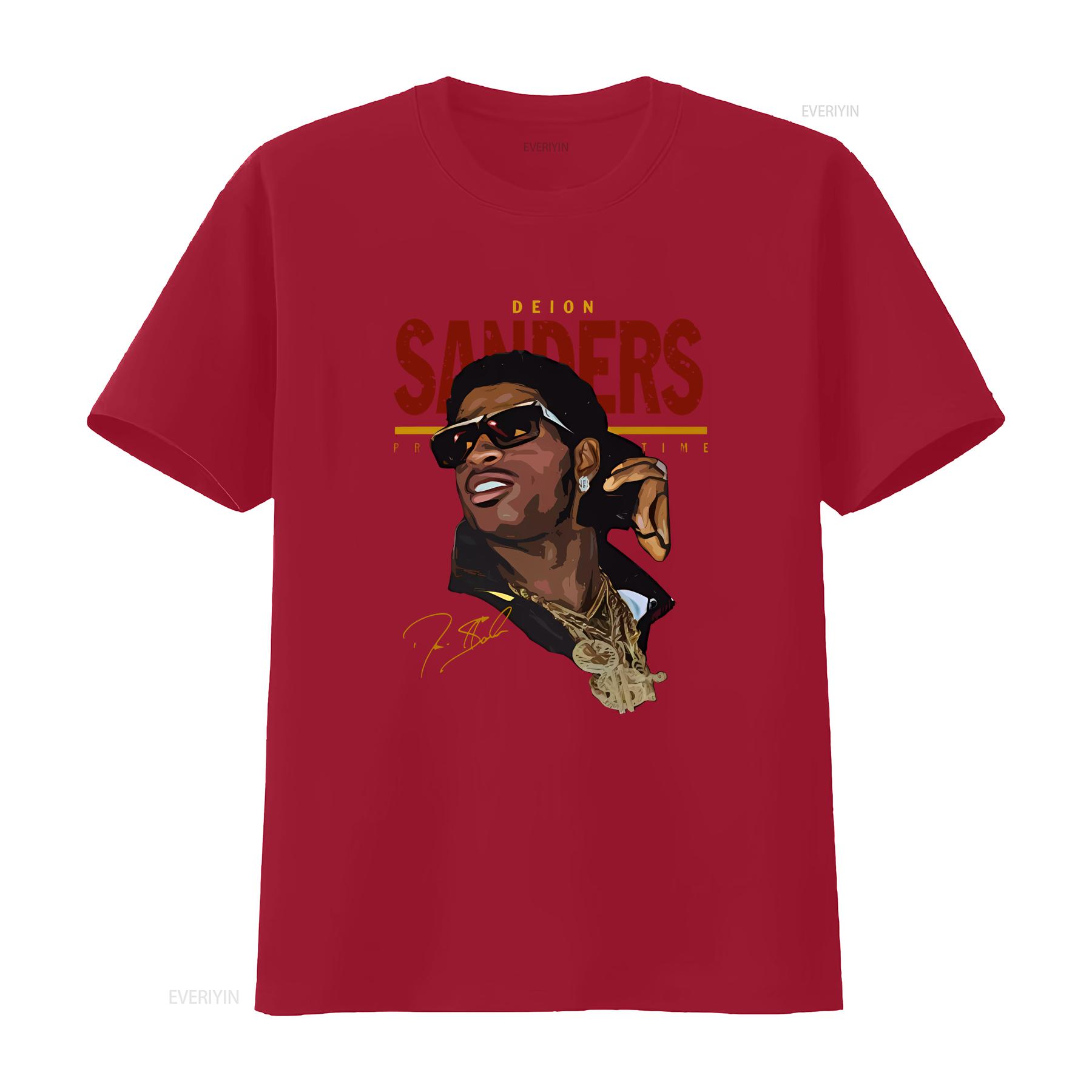 

Deion Sanders Prime Time T Shirt S 4XL long or short sleeves vintage Washed Stretched Soft graphic designer clothes homme S