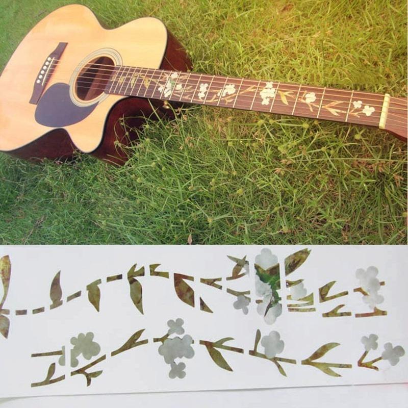 New Guitar Inlay Stickers Elegant White Shell Flowers Guitarra Fretboard Decals/ Markers For Guitar Fret