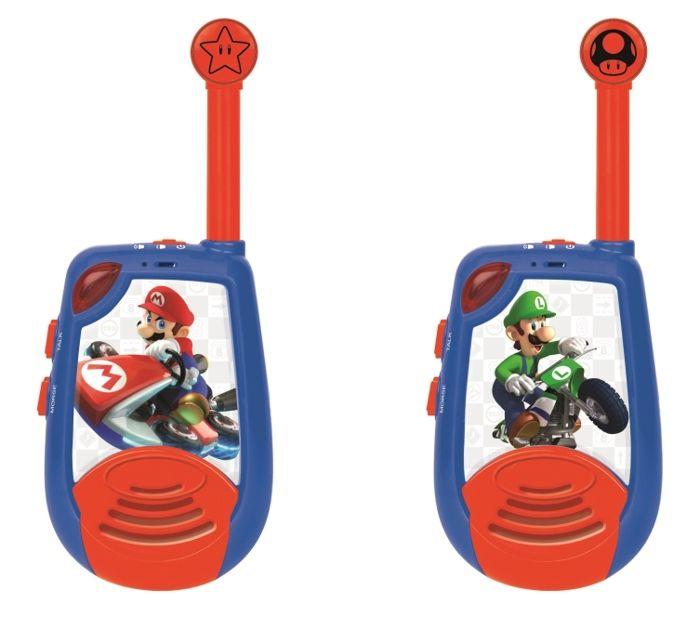 LEXIBOOK Mario, Talkies-Walkies 200m, Jeu de Communication pour Enfant, 2 canaux de Communication, Piles
