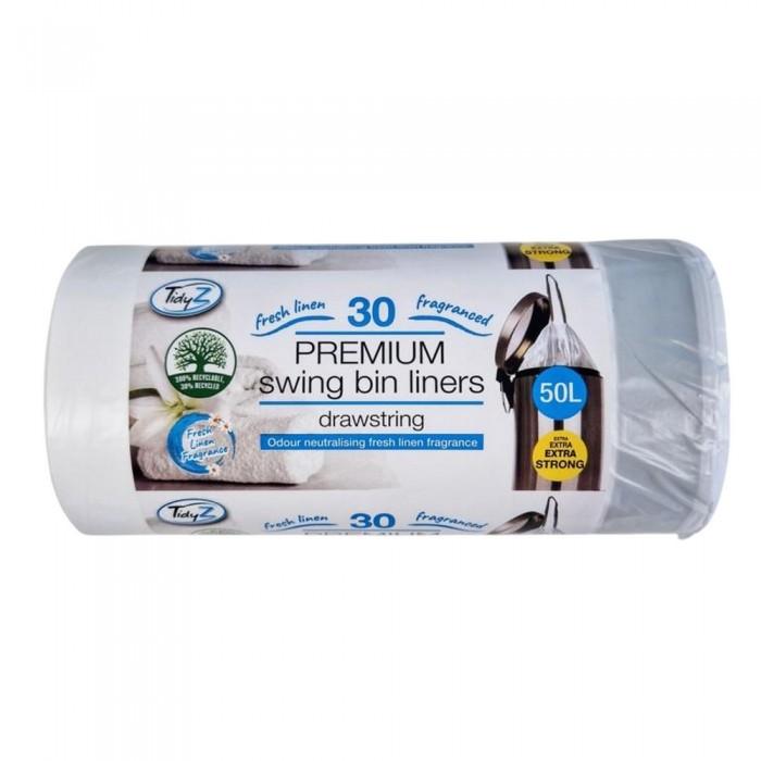 Tidyz Drawstring Bin Bags (Pack of 30)