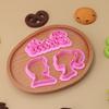3Pcs/set Wedding Fondant Embosser Man Woman Cookie Fudge Cutters Biscuit Moulds Icing Candy Baking Decorating Kitchen Cake Tools