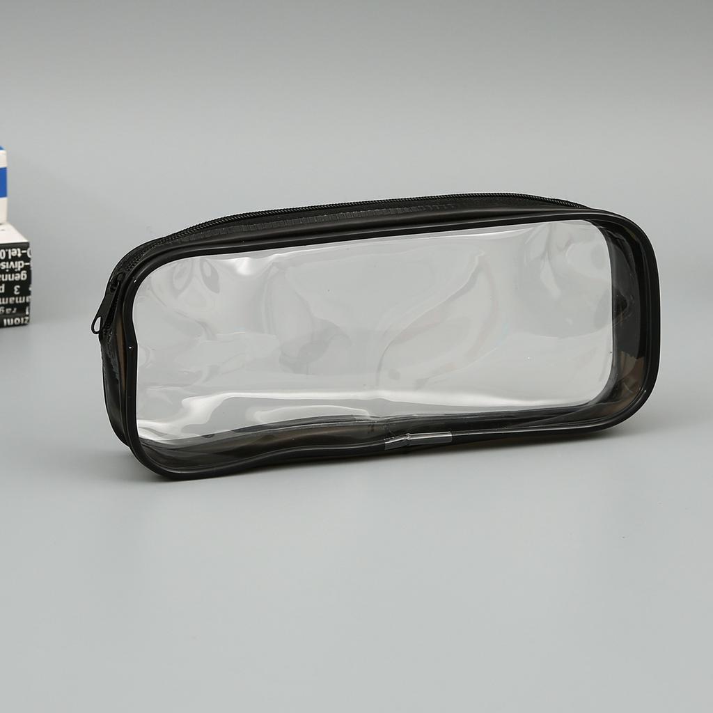 Transparent Pencil Case Zipper Simple style Pen Pouch Large Capacity Pen Bag for Students School&Office Stationary Supplies