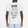 Nike Alphabet Print Fitness Training Round Neck Short Sleeve T-Shirt Men Tops White FB9775-100