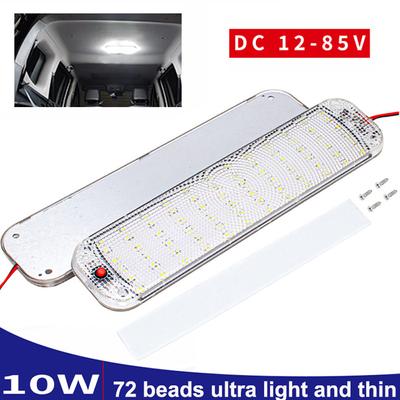 Car Interior Lighting Reading Night Light Interior Light Ceiling Lamp 12-85V For Van Lorry Waterproof Self-Adhesive Truck Lamp
