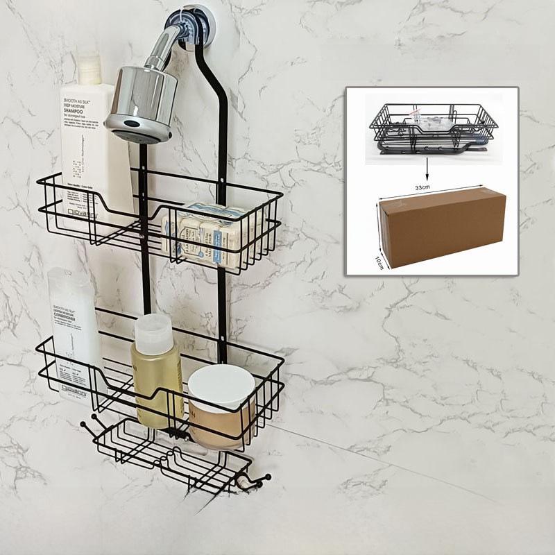 Non-Drill Bathroom Shower Rack Organizer for Toiletries