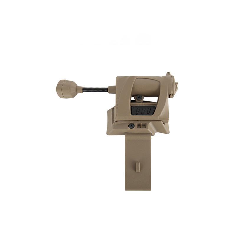 Tactical 3-Modes LED Flashlight - Helmet Mounted Laser Light for Hunting Military Cycling Fishing Outdoor Night Use