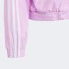 Adidas Giacche per Bambini Casual a Manica Lunga Sportive Performance Train Essentials Colore a Blocchi a Righe Viola IR7512