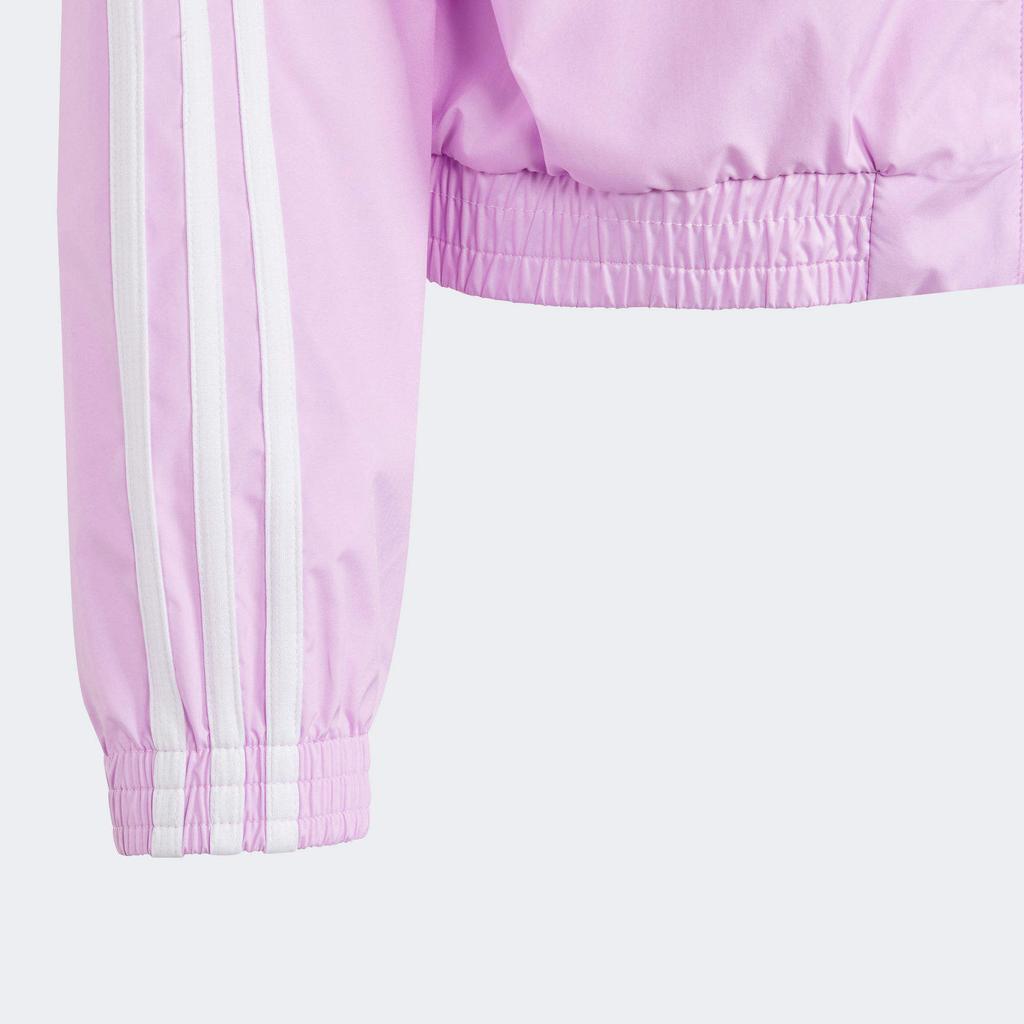 Adidas Giacche per Bambini Casual a Manica Lunga Sportive Performance Train Essentials Colore a Blocchi a Righe Viola IR7512