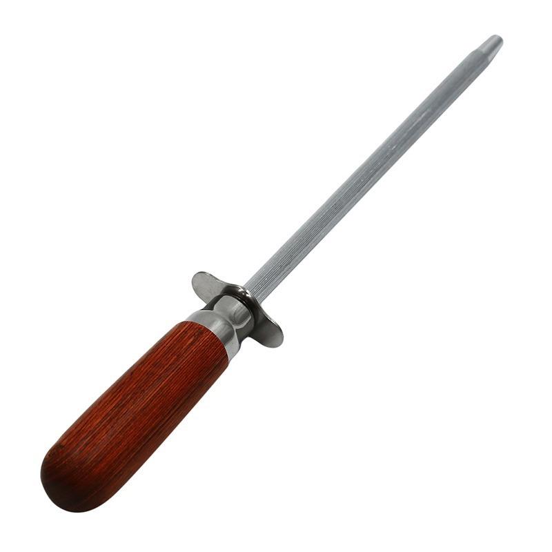 Pro Knife Sharpening Rod 12 Inch Kitchen Honing Steel Knife Sharpening Carbon Steel Durable Stainless Steel Knife Sharpener