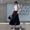 Women's Retro Pleated Mid-Length Skirt - Summer/Autumn Yamamoto Style