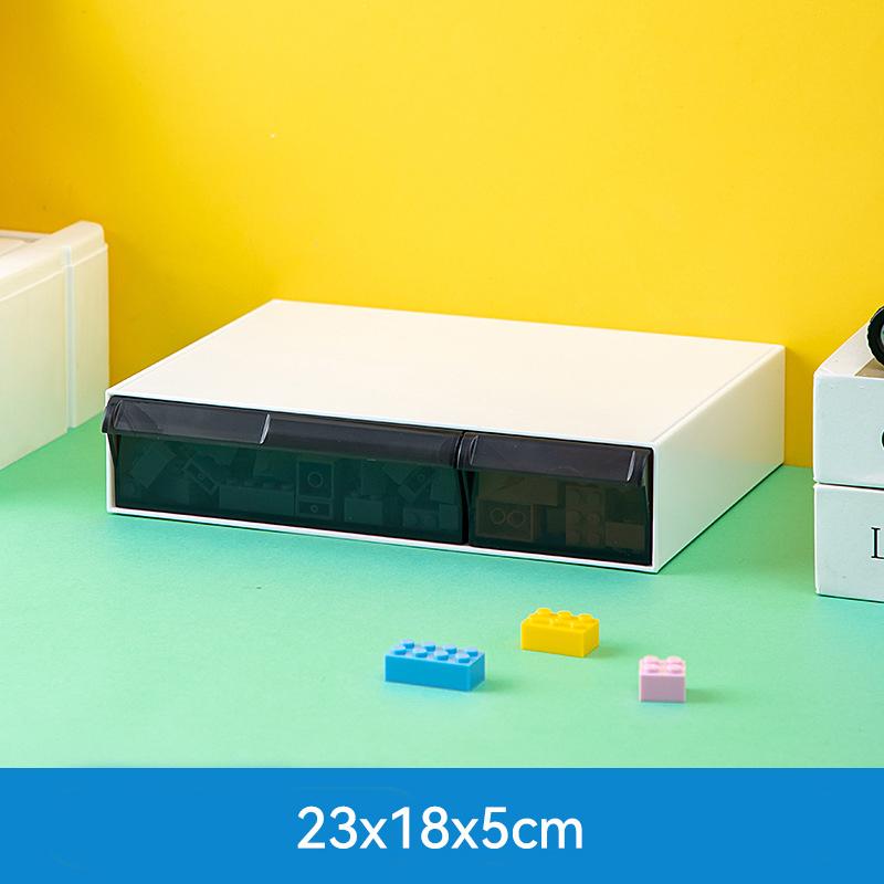 Stolní zásuvka Úložný box Stohovatelný organizér stavebních bloků Transparentní zásobníky na hračky Lego Sundries Koše na domácí kosmetiku