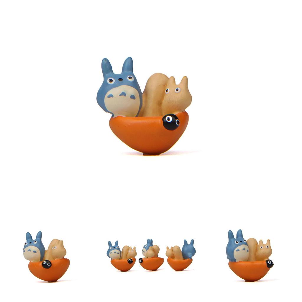 Cartoon My Neighbor Totoro Resin Ornament With Mushroom Design For Office Decor And Gift Giving