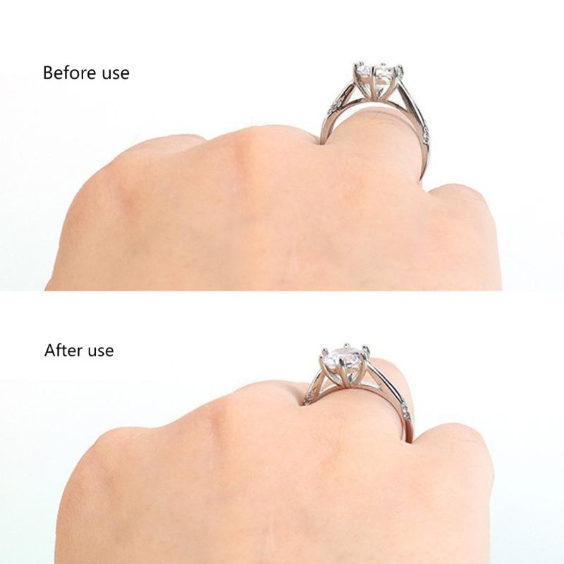 8pcs Clear Ring Size Adjusters For Loose Rings Invisible Spirals Design Silicone Resizer Guard Ring Adjuster Inserts