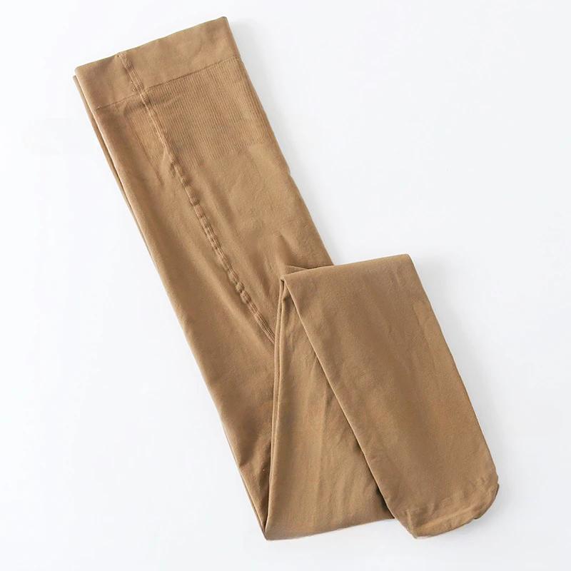 Übergröße 130 kg Samtstrumpfhose Frühling Herbst Dicke Modestrümpfe Strumpfhosen Mujer Bequeme Beinbekleidung Für Frauen M brown