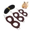 Hamster Harness Little Pet Walking Artificial Leather Leash Rope for Hamster Honey Gliders Rats