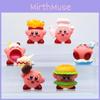 Große Größe Niedlicher Food Kirby Cosplay Hamburger Pommes DIY Figur Anime Charakter PVC Modell 6cm