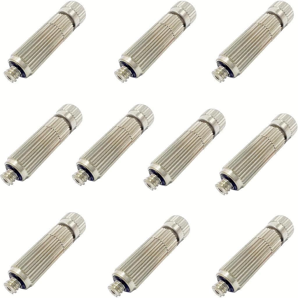 10pcs Fogging Nozzles With Anti Leak Design 0.4mm Ceramic Hole For Greenhouses And Landscape Systems