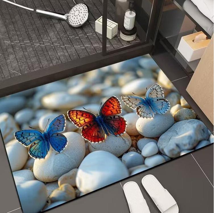 Diatomaceous Earth Non-slip Quick-dry Bathroom Mat – Water Absorbent & Dirt-resistant