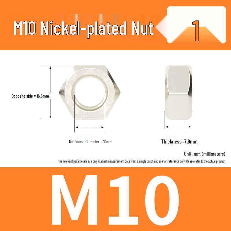 Hex Nut & Washer Set with M4*16 Self-Tapping and M6*16 Screws