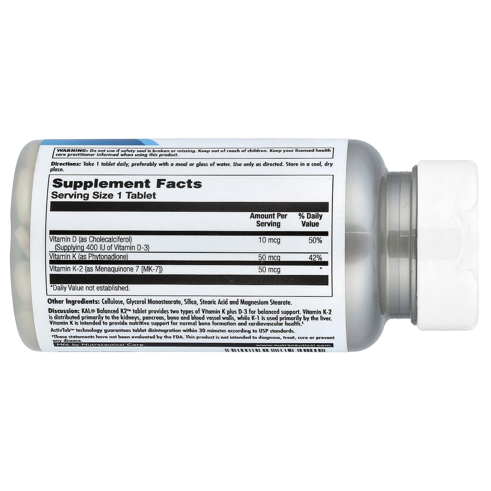 KAL Balanced K2 Plus D3 60 Tabletten