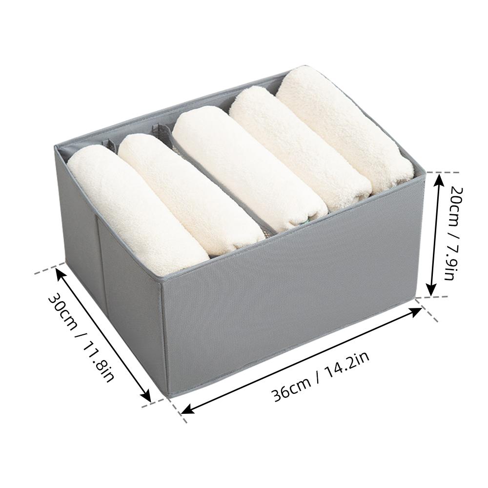 Wardrobe Clothes Organizer Washable Foldable Closet Organizers and Storage Boxes 5/7 Grids