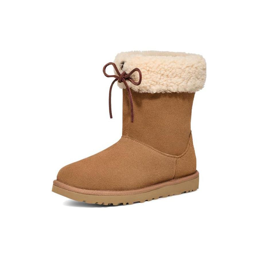 

Новые короткие ботинки UGG Sarissa из овчины Chestnut женские 1153511-CHE 36