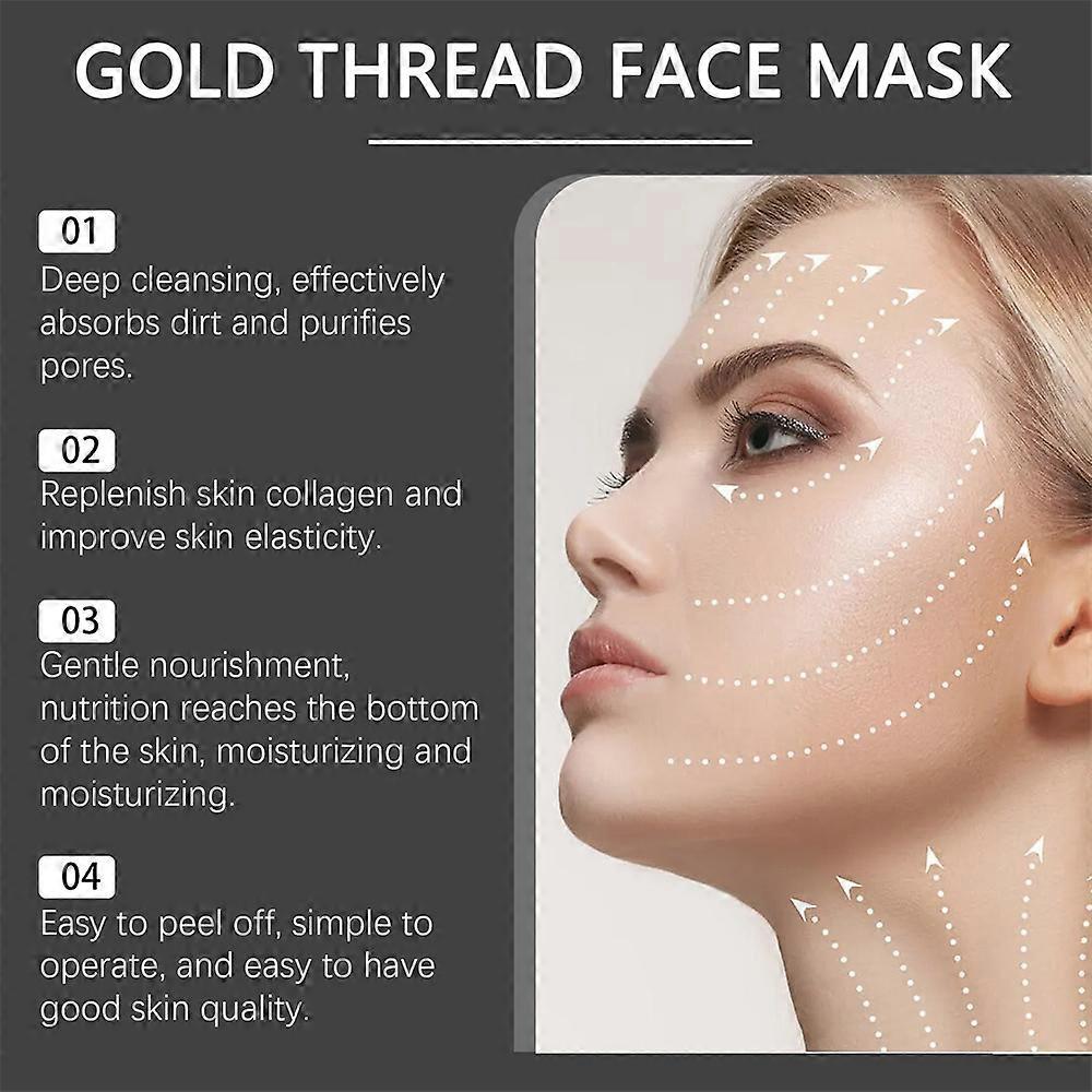 24K Gold Peel-Off Maske Kollagen Anti-Aging Faltenlifting Straffend Feuchtigkeitsspendend Tiefenreinigung Feine Linien Maske Für Alle Hauttypen