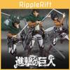 Attack On Titan Figma 15cm Pvc Action Figure Model Levi Eren Mikasa